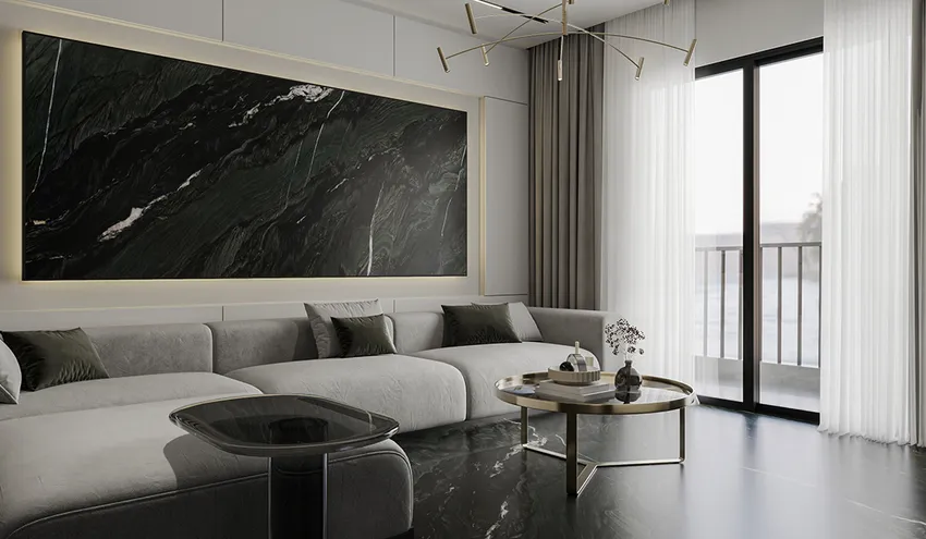 Кварцит Black Tempest Crystal